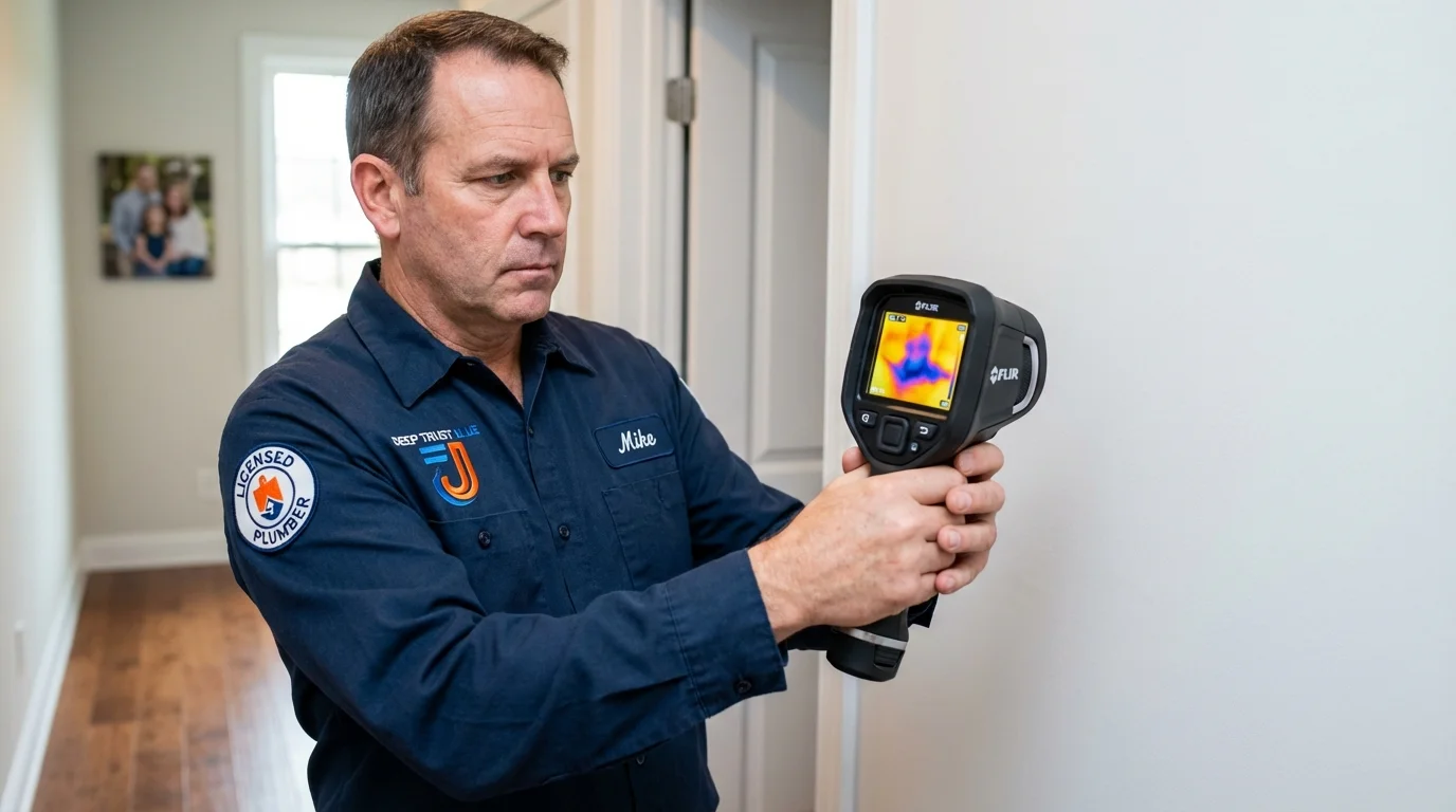 Thermal imaging leak detection by Johns Plumbing LLC in Aumsville